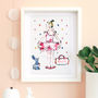 'Little Ballerina' Ballet Dancer Personalised Print, thumbnail 1 of 8