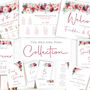 Wedding Order Of Service Booklets Red And Pink Florals, thumbnail 4 of 4