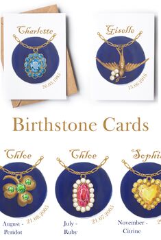 Personalised Birthstone Charm Birthday Card, 2 of 4