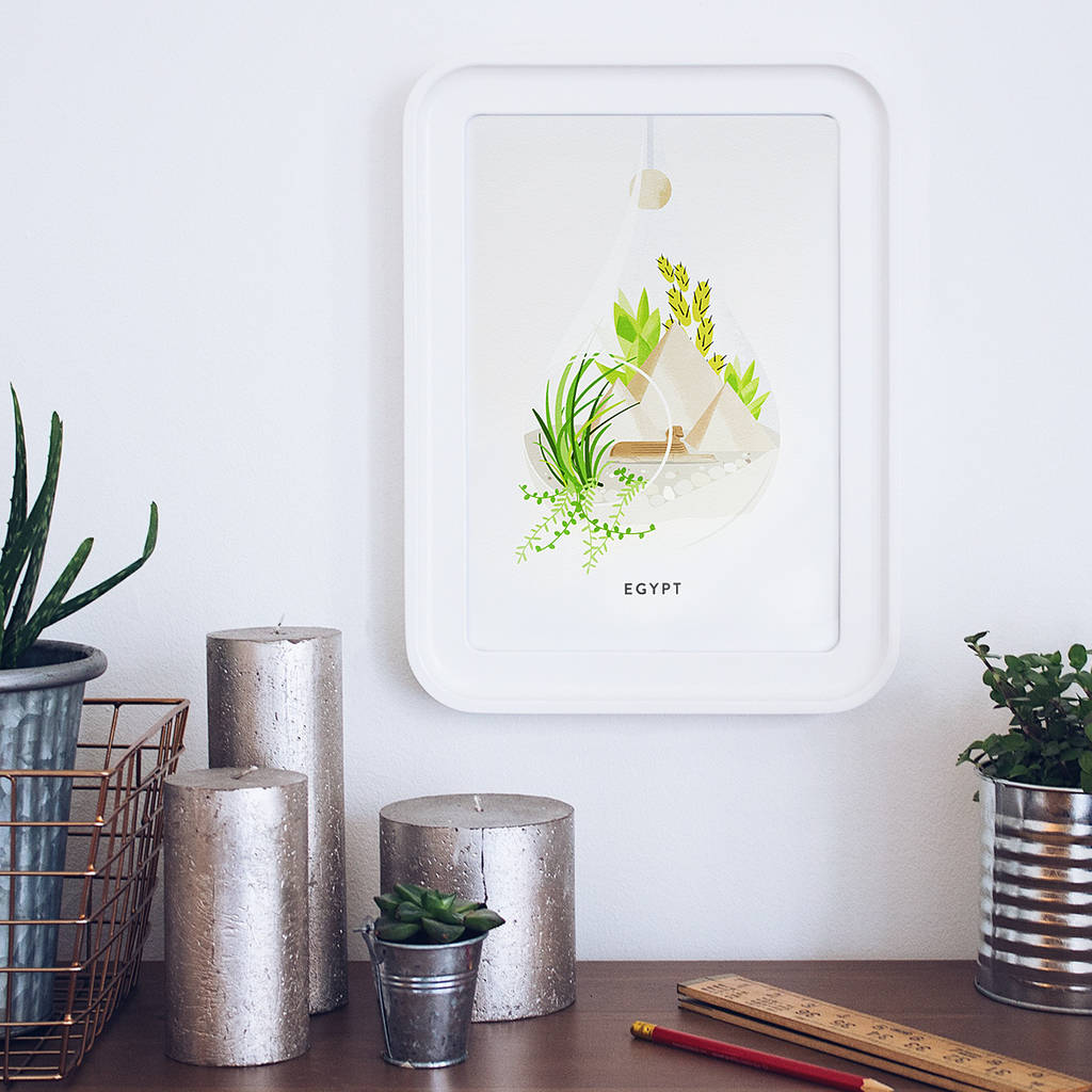 egypt terrarium giclée art print by duke & rabbit