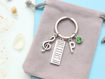 Personalised Piano Keyring Keyboard, Music Teacher Gift, 4 of 10