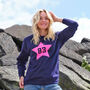 Personalised Star Birth Year Sweatshirt Jumper, thumbnail 2 of 8