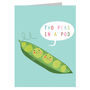 Mini Twin Peas Card, thumbnail 2 of 5