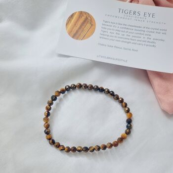 Tigers Eye Crystal Healing Bracelet A Gift For Strength, 3 of 4