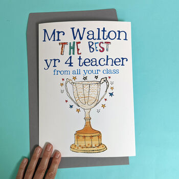 Personalised Big Teacher Card, 12 of 12