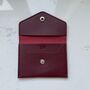 Personalised Soft Faux Leather Button Popper Card Holder Wallet Purse, thumbnail 8 of 8