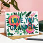 Love You Grandma Or Nanny Paper Cut Card, thumbnail 1 of 3