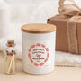 Personalised Our First Christmas Gift Candle, thumbnail 3 of 6