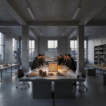 Bruta Lamp The Brutalist Apartment Block Architectural Model/Light, 4 of 10