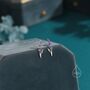 Sterling Silver Super Tiny Sterling Silver Lavender Stud Earrings, thumbnail 5 of 12