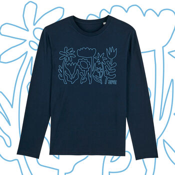 Abstract Long Sleeve Floral T Shirt, 2 of 3