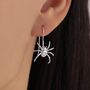 Sterling Silver Spider Drop Earrings, thumbnail 1 of 10