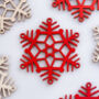 Wooden Snowflake Christmas Decoration, thumbnail 8 of 9