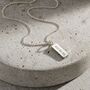 Roman Numerals Tag Necklace, thumbnail 1 of 4