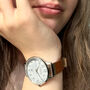 Sutton Ladies Brown Personalised Watch Free Engraving, thumbnail 1 of 4