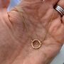 9ct Gold Circle Necklace, thumbnail 3 of 3