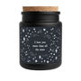 I Love You More Than All The Stars Large Black Scented Jar Candle • Gift Box, thumbnail 2 of 3