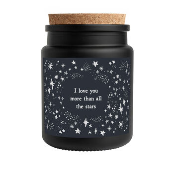I Love You More Than All The Stars Large Black Scented Jar Candle • Gift Box, 2 of 3