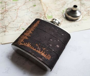 Personalised Mountain Hip Flask In Cork, 2 of 4