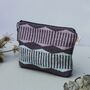 Handwoven Wash Bag Makeup Bag Zip Pouch, thumbnail 1 of 12