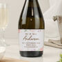 Personalised Italian Prosecco Wedding Gift Floral Watercolour, thumbnail 3 of 3