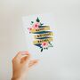 Personalised Floral Happy Birthday Card, thumbnail 1 of 4