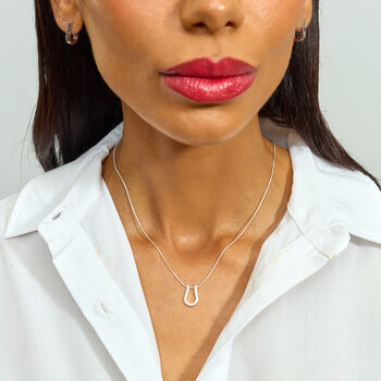 Horse Shoe Petal Pendant, 4 of 5