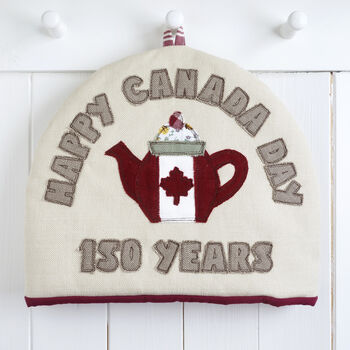 Personalised Canadian Flag Tea Pot Cosy Gift, 5 of 9