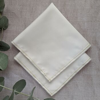 Organic Cotton Handkerchief Pair, 2 of 6