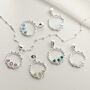 Sterling Silver Opalite Splash Necklace, thumbnail 4 of 7