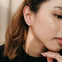 Eco Silver Mini Huggy Hoops, thumbnail 2 of 2