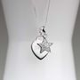 Personalised Children's Heart And Star Necklace, thumbnail 2 of 6