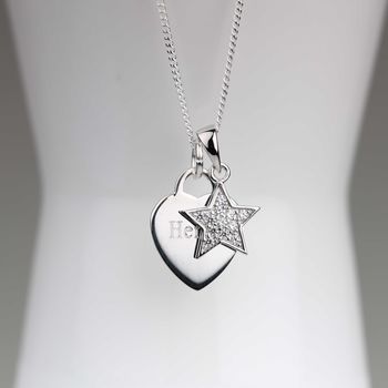 Personalised Children's Heart And Star Necklace, 2 of 6