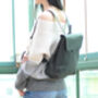 Womens Colorway Genuine Leather Backpack, thumbnail 3 of 12
