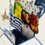 Personalisable Santorini Themed 3D Greeting/Gift Card, thumbnail 4 of 8