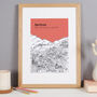 Personalised Hertfordshire Graduation Gift Print, thumbnail 4 of 9