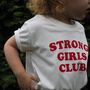 'Strong Little Girls Club' Kids T Shirt, thumbnail 5 of 5