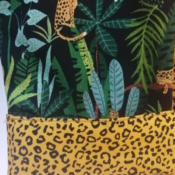 Reversible Jungle Cheetah Print Baby Kids Dungarees, 5 of 7