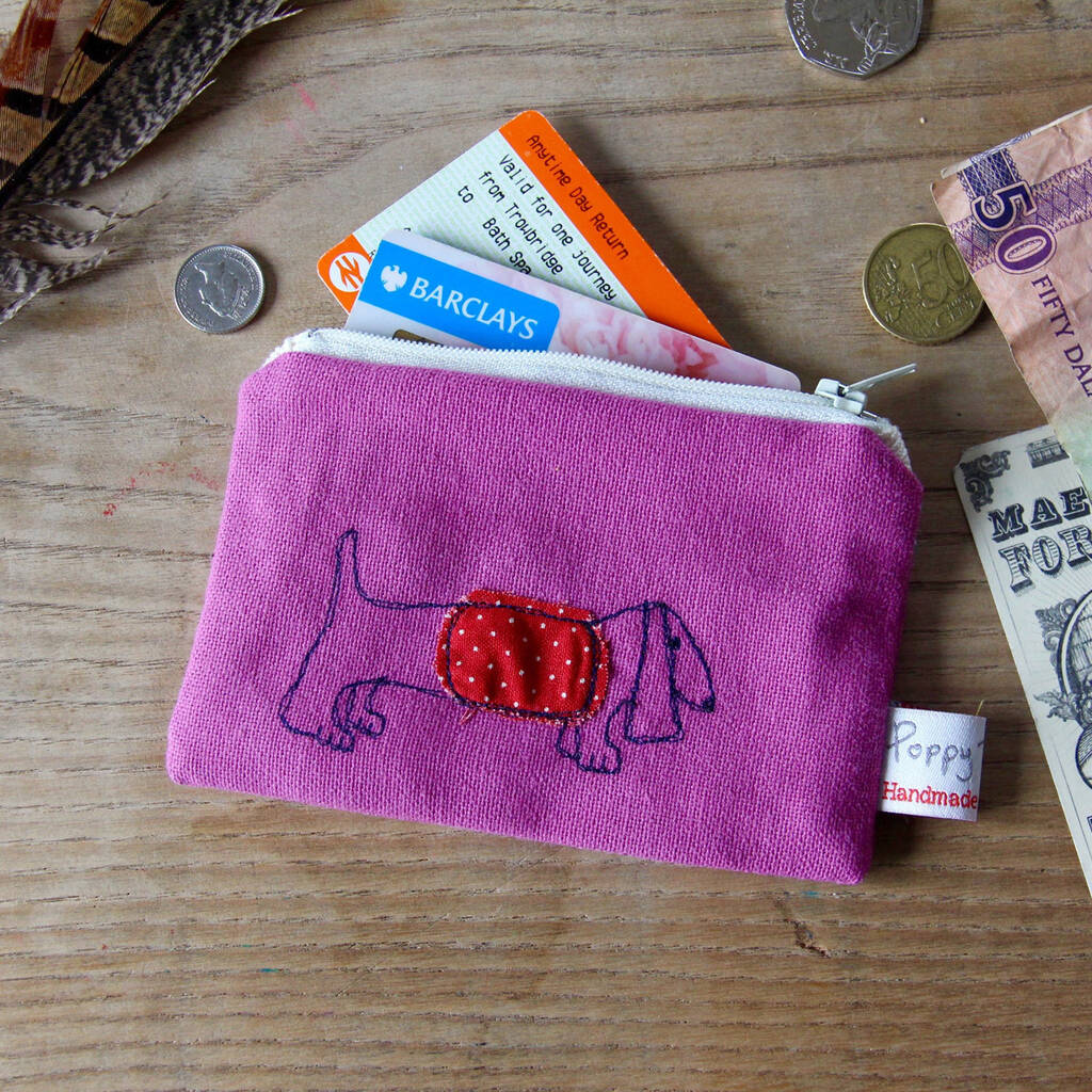 Dachshund Small Embroidered Purse, 1 of 2