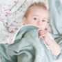 Personalised Wildflower Organic Muslin Baby Blanket, thumbnail 7 of 12