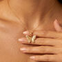 Gold Or Silver Butterfly Necklace, thumbnail 2 of 9
