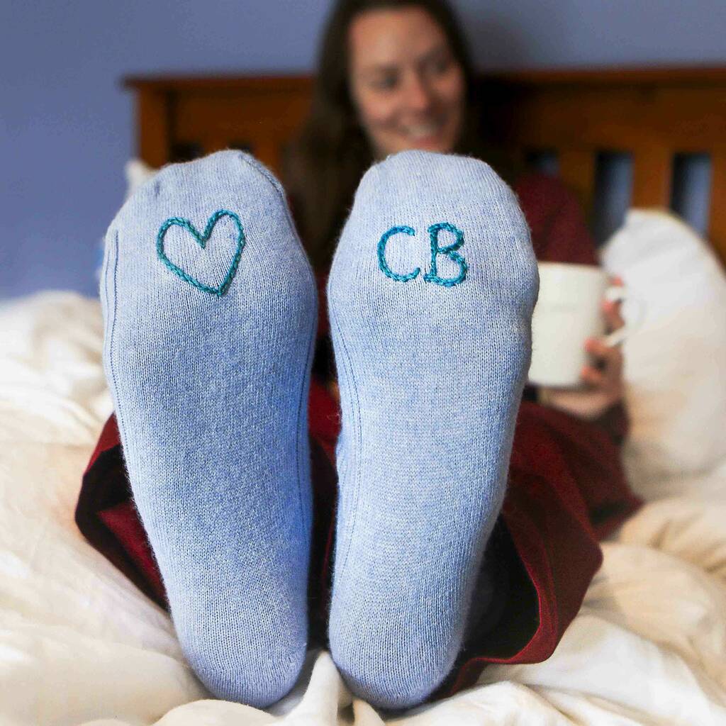 Personalised Women's Bed Socks By StephieAnn | notonthehighstreet.com