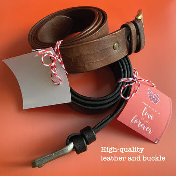 Premium Quality Sustainable Genuine Leather Belt, 5 of 8