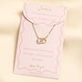 Interlocking Circle Pendant Carded Necklace In Gold Or Silver, thumbnail 1 of 4