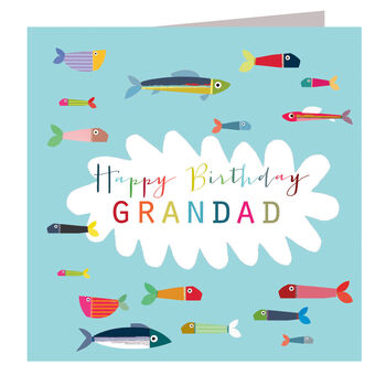 Grandad Birthday Fish Card, 2 of 4