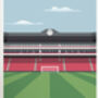 Arsenal Highbury Football Stadium Print Gift, thumbnail 2 of 9