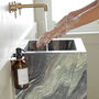 Hand Soap And Lotion Amber Glass Dispenser Set, thumbnail 2 of 7
