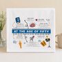 Personalised 50th Birthday Pair Of Handkerchiefs Gift, thumbnail 1 of 12