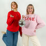 Embroidered Love Premium Fairwear Sweatshirt, thumbnail 9 of 10