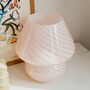 Light Pink Murano 70s Style Mushroom Glass Table Lamp, thumbnail 2 of 4